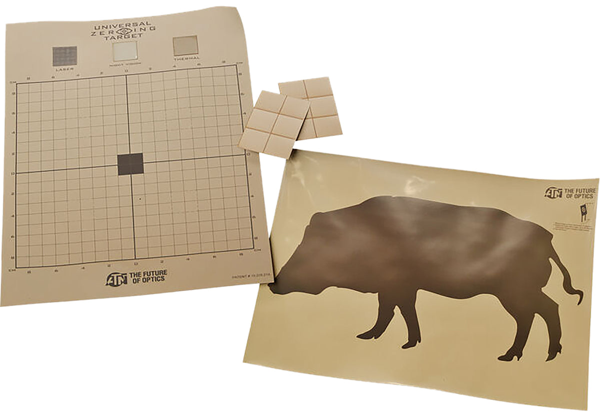 ATN ACMKIRTGBR Boar Thermal Training Target Kit 30" x 24" with 12 Plasters