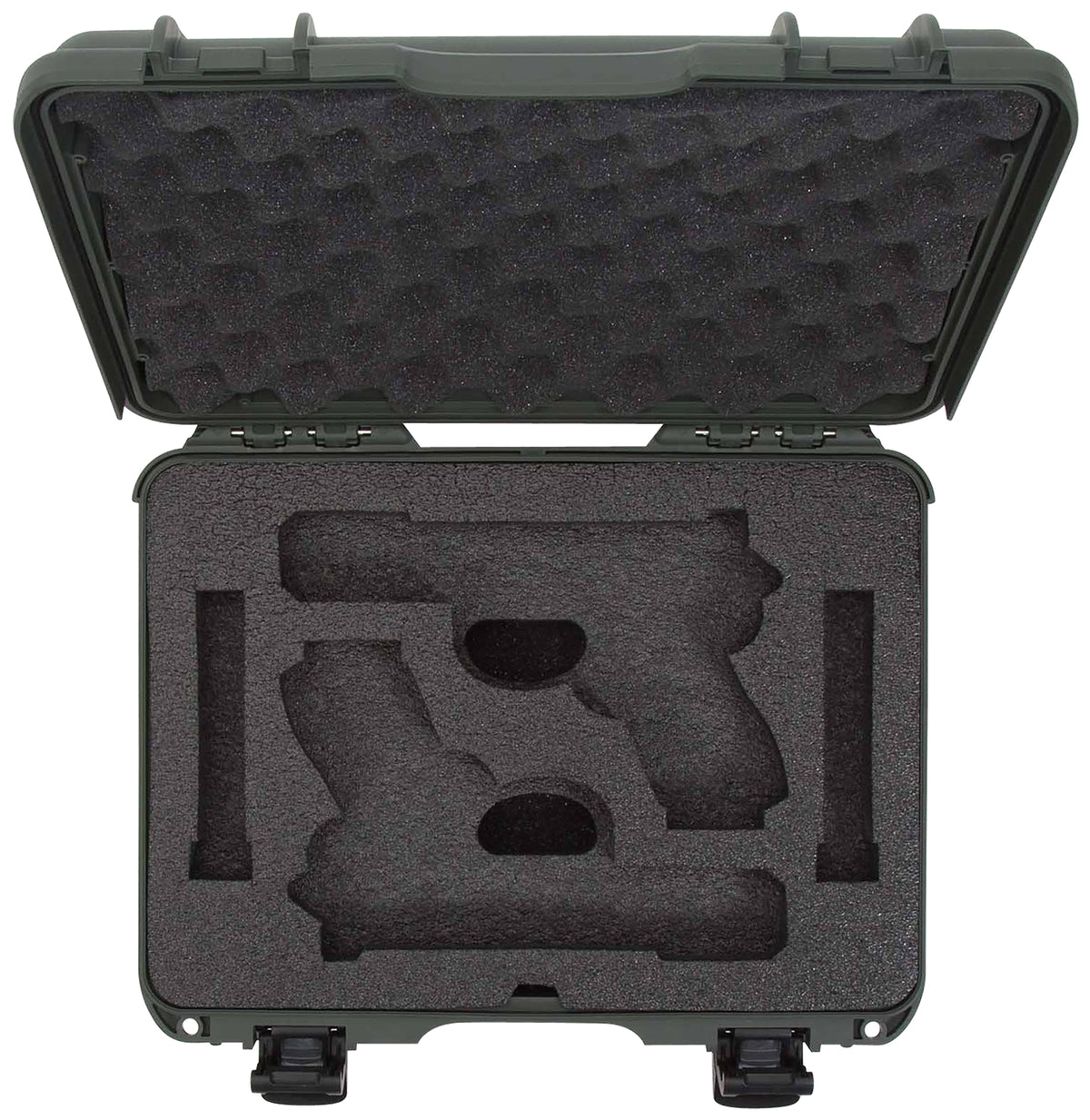 Nanuk 910 Glock-Fit 2 Up Olive Hard Case Airline Approved with PEF Foam Padding