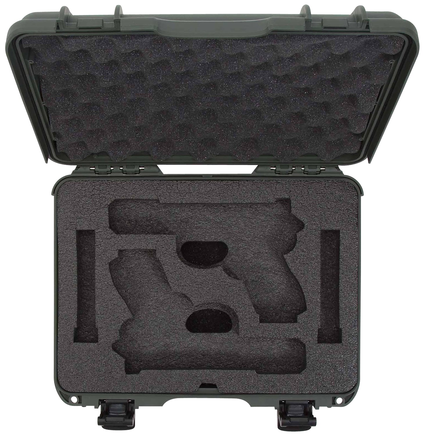 Nanuk 910 Glock-Fit 2 Up Olive Hard Case Airline Approved with PEF Foam Padding