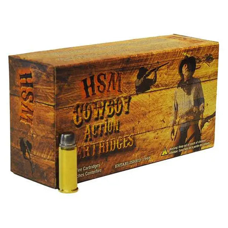 HSM .44 Magnum Cowboy Action 240 grain Semi-Wadcutter ammunition