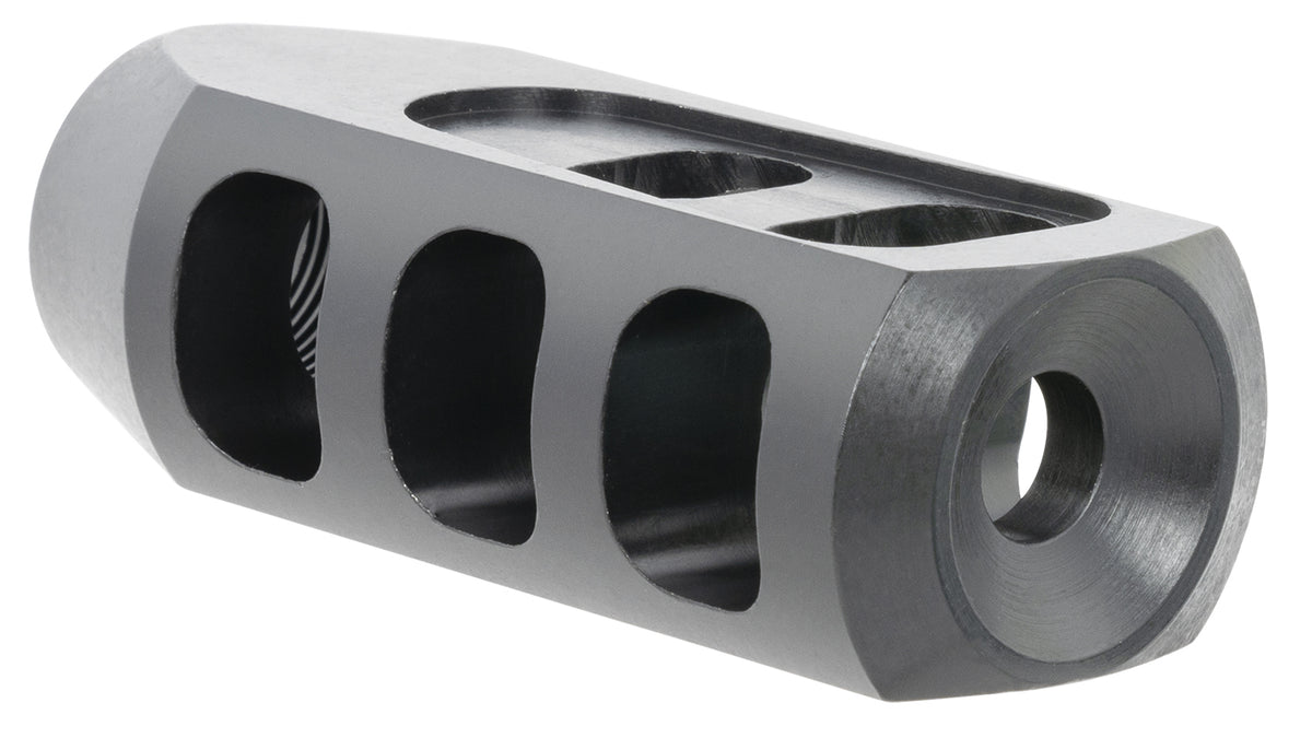 TacFire 308 Win Tanker Muzzle Brake Black Oxide Steel 5/8"-24 TPI 2.76" OAL Reduces Recoil