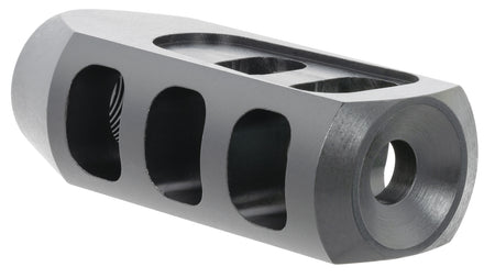 TacFire 308 Win Tanker Muzzle Brake Black Oxide Steel 5/8"-24 TPI 2.76" OAL Reduces Recoil