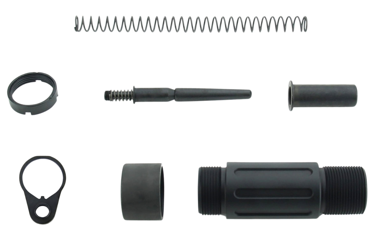 TacFire MAR139C Short 3.5 Inch AR Pistol Buffer Tube System with QD End Plate