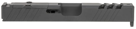 TacFire 9mm Luger Stainless Steel Slide with Optics Cut Graphite Black for Glock 19 Gen3