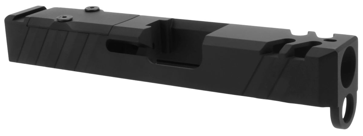 TacFire 9mm Luger Stainless Steel Slide with Optics Cut Graphite Black for Glock 26 Gen3