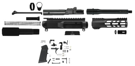 TacFire AR Platform Pistol Build Kit 9mm Luger 7.50" Barrel Black Complete
