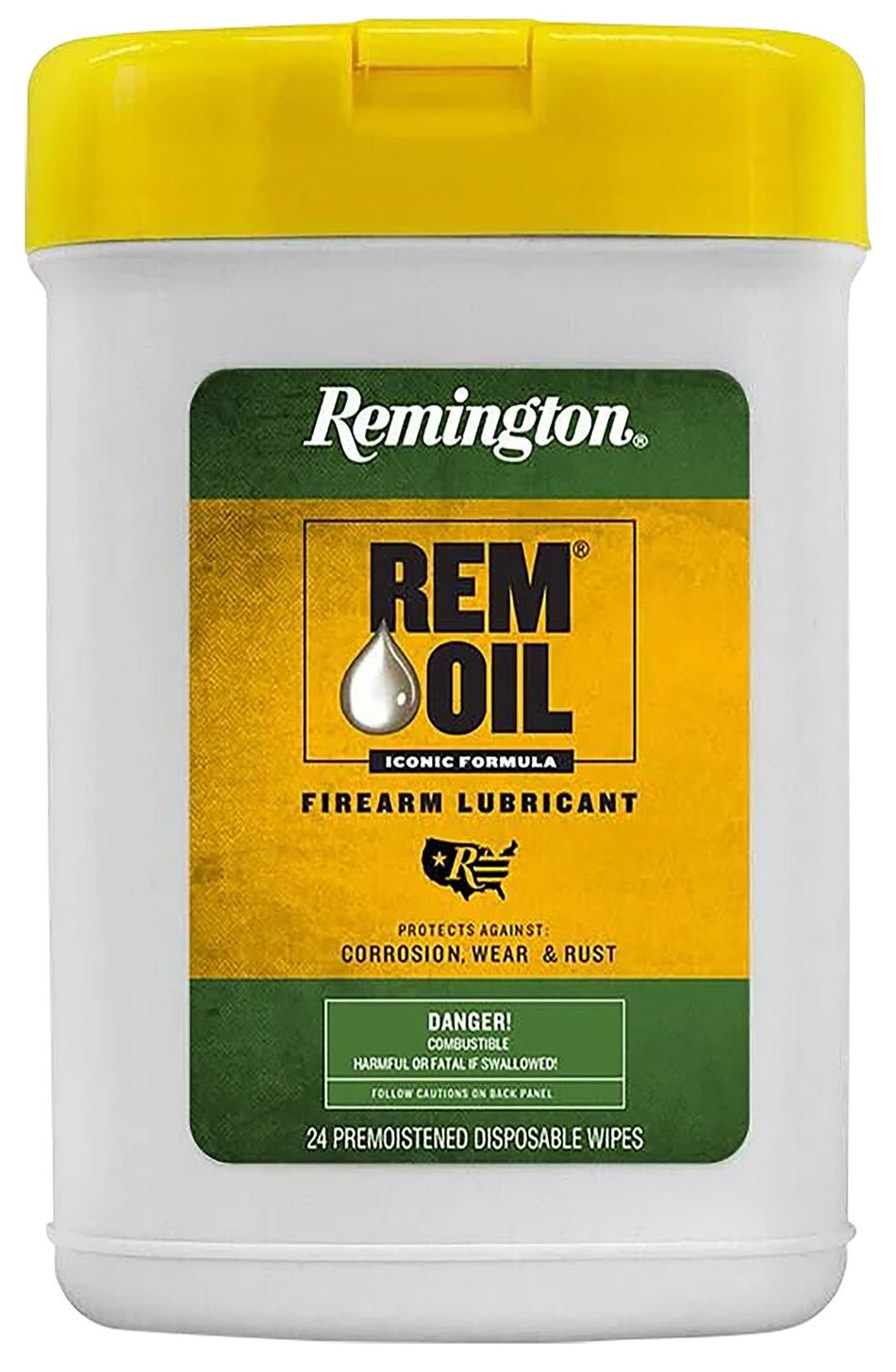 Remington Accessories 16325 Rem Oil Firearm Cleaning and Lubrication Wipes 24 Ct