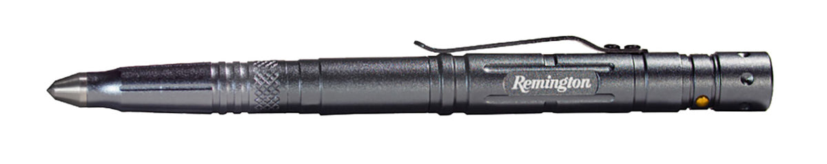 Remington Accessories 15678 Tactical Pen Gray w/Remington Logo Bottle Opener & Blade