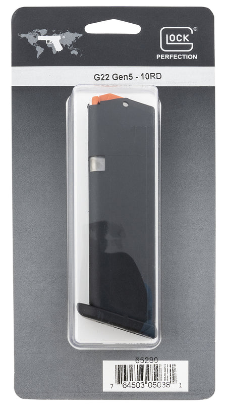 Glock G22/G35 Gen5 10-Round .40 S&W Black Polymer Magazine 65280