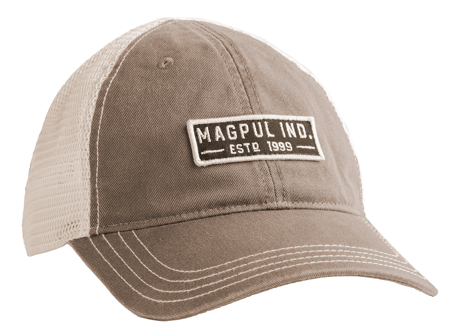 Magpul Established Garment Trucker Cap Driftwood Embroidered Patch Snapback MAG1260-252