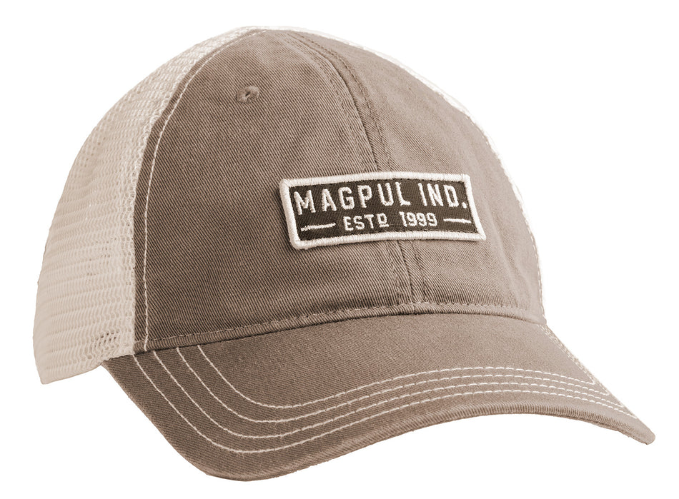 Magpul Established Garment Trucker Cap Driftwood Embroidered Patch Snapback MAG1260-252