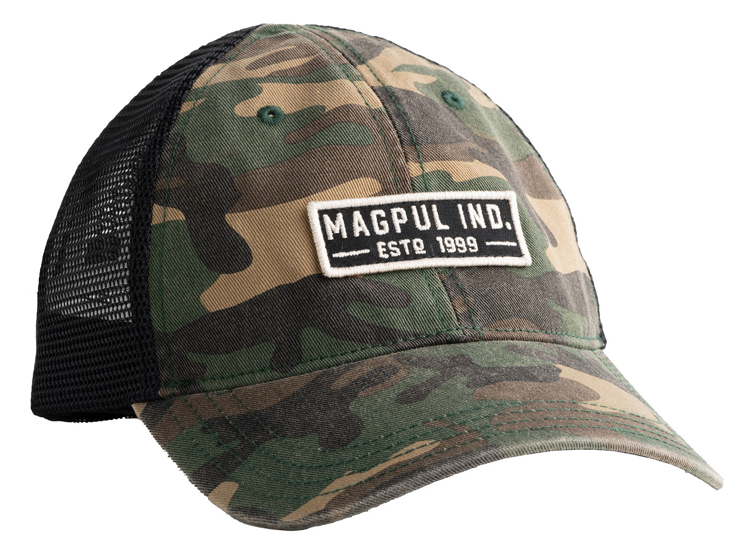 Magpul Established Garment Trucker Cap Woodland Camo Embroidered Patch Snapback MAG1260-964