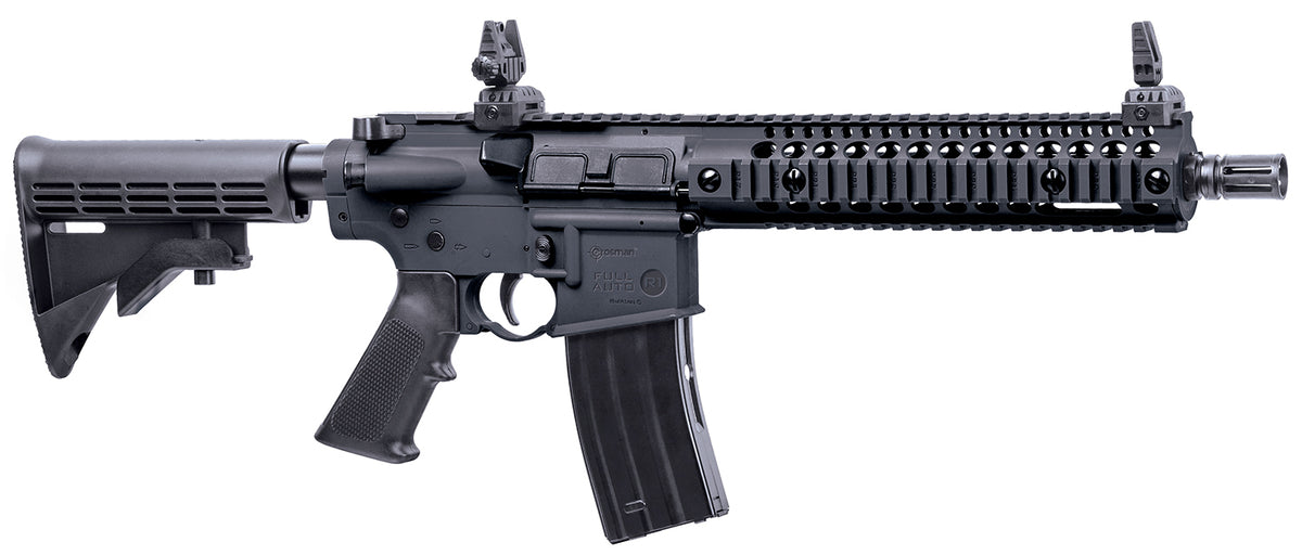 Crosman CFAR1B Full Auto R1 .177 Caliber CO2 BB Air Rifle 25rd Adjustable Buttstock Black