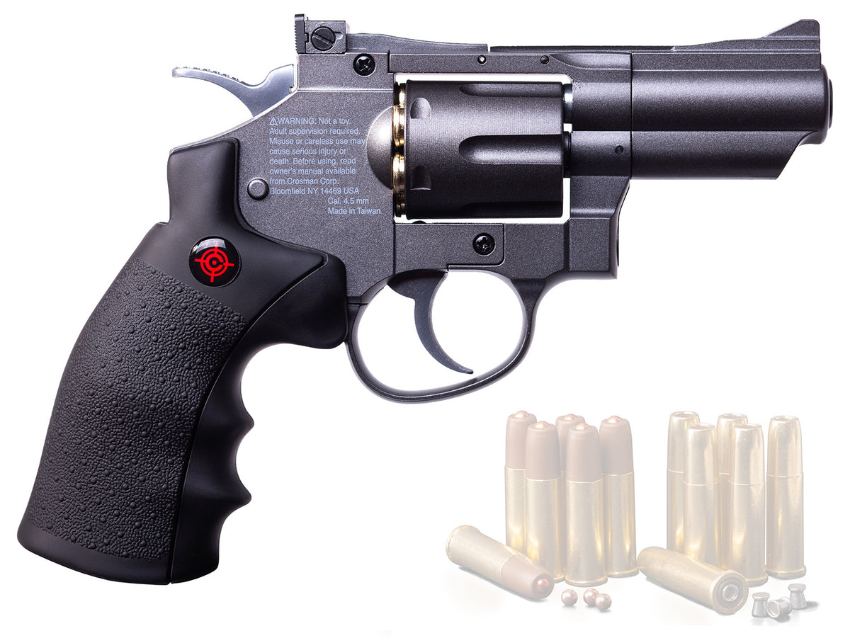 Crosman SNR357 Snub Nose Revolver CO2 .177 BB Air Pistol 6rd Reusable Cartridges