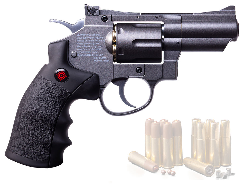 Crosman SNR357 Snub Nose Revolver CO2 .177 BB Air Pistol 6rd Reusable Cartridges