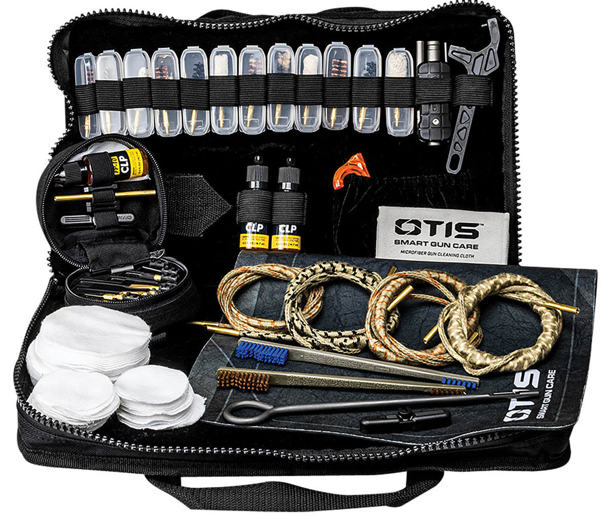 Otis FG1000645 Elite Multi-Caliber Pistol Cleaning Kit .22-.45 with Mat