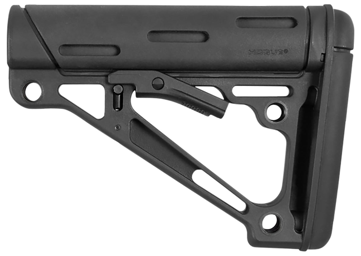Hogue 15040 AR-15 M16 Mil-Spec Collapsible Buttstock Black Synthetic Overmolded Rubber