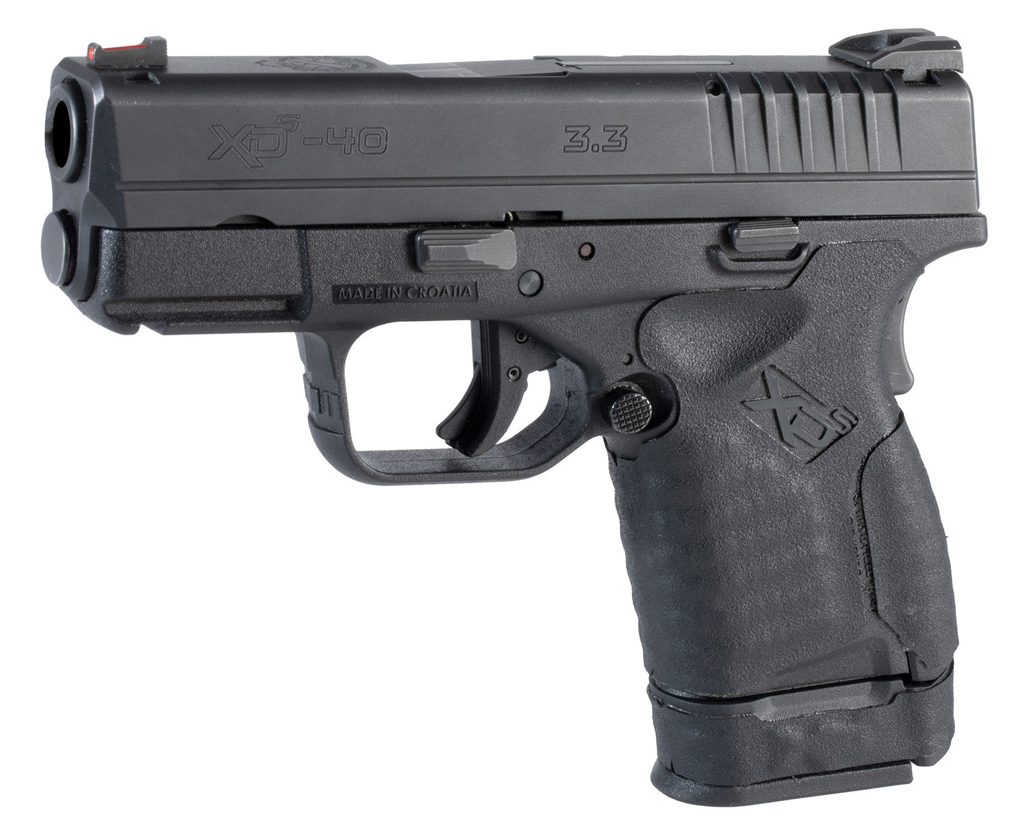 Hogue 17630 Wrapter Rubber Grip Sig P320 Full Size Medium Grip Module - Grain Texture Black