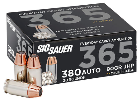 Sig Sauer Elite Performance V Crown Jacketed Hollow Point 90 Grain .380 ACP/Auto 980 fps 798681664924