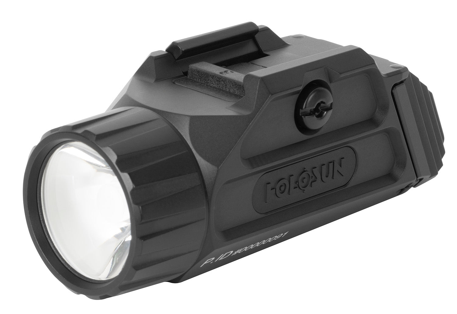 Holosun Positive Identification Device PID 1000-Lumen White LED Pistol Light Black Anodized