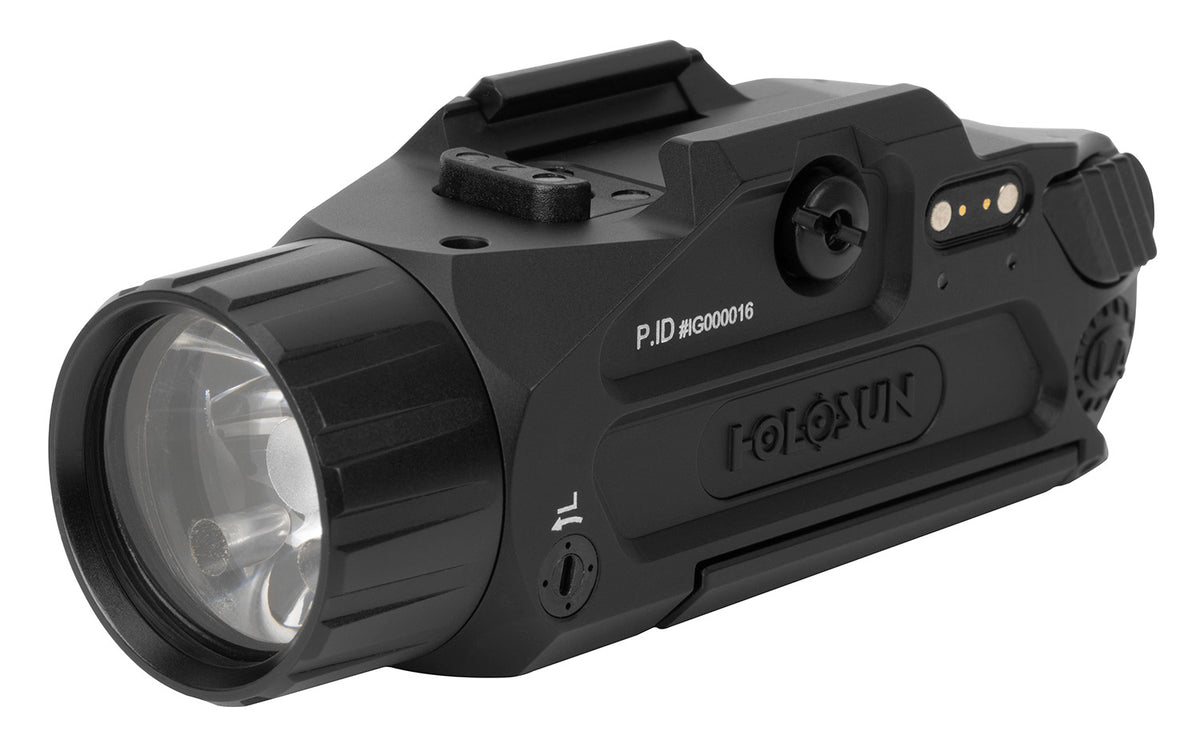 Holosun PIDDUAL Positive ID Device Dual Mode Green/IR Laser White Light 800 Lumens Black Anodized