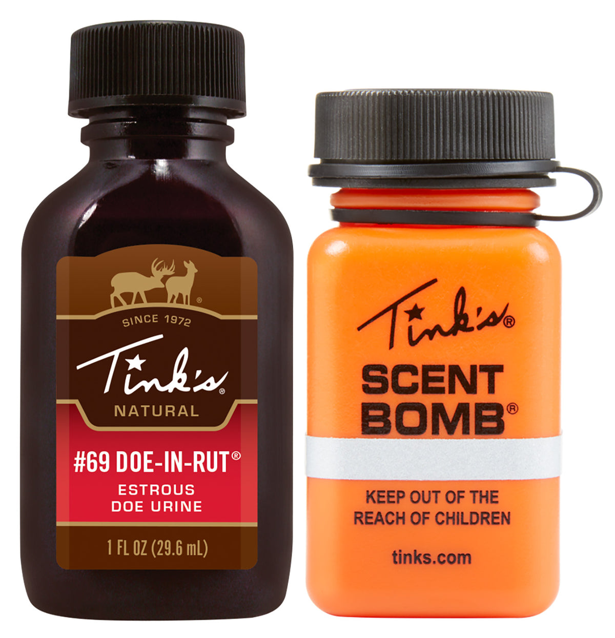 Tinks #69 Doe-In-Rut Buck Lure Value Pack with Scent Bomb 1 oz
