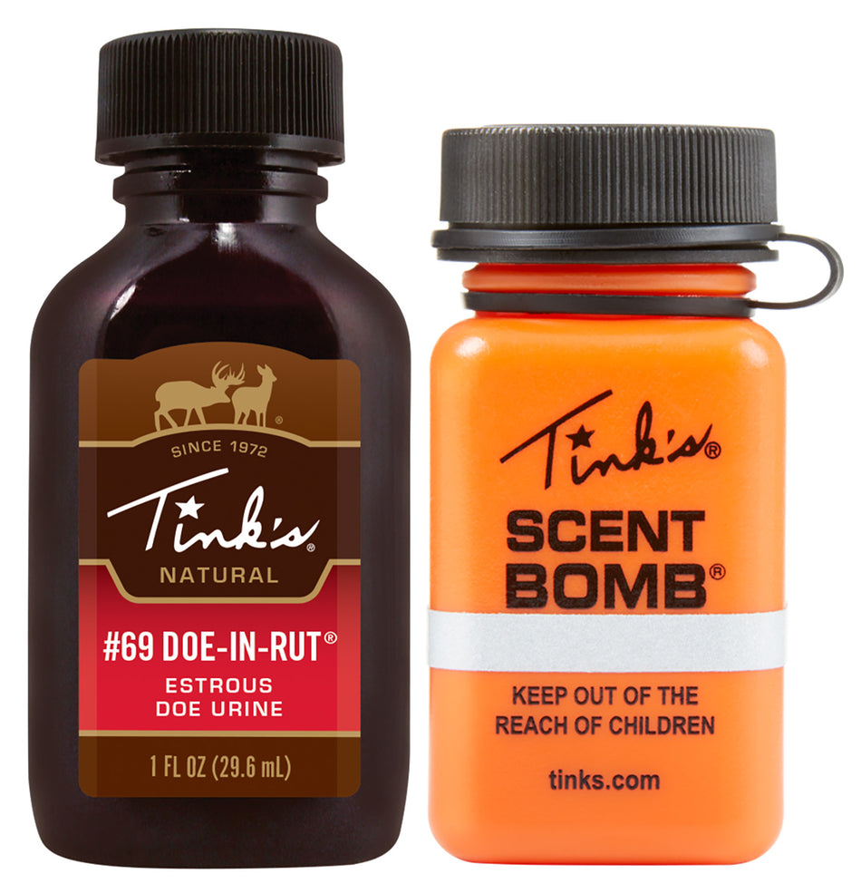 Tinks #69 Doe-In-Rut Buck Lure Value Pack with Scent Bomb 1 oz