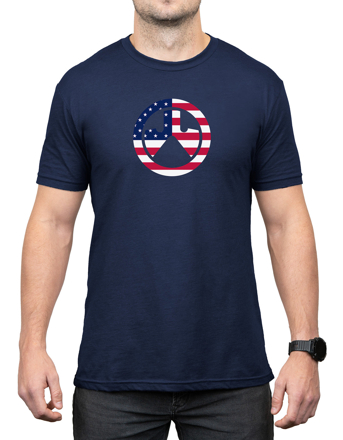 Magpul Independence Icon Navy Crew Neck Short Sleeve Shirt Small