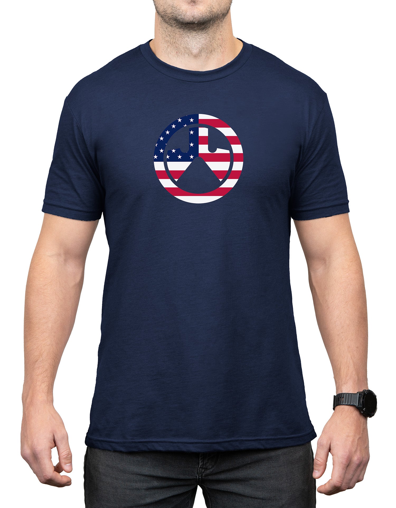 Magpul Independence Icon Navy Crew Neck Short Sleeve Shirt Small