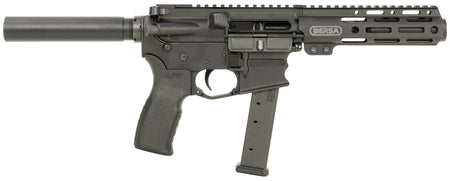 Bersa BAR9GL4BSC AR9 9mm Luger 33+1 4" Barrel, KAW Valley XL Compensator, Hard Coat Anodized Metal Finish, Magpul MOE+ Grip, Manual Safety