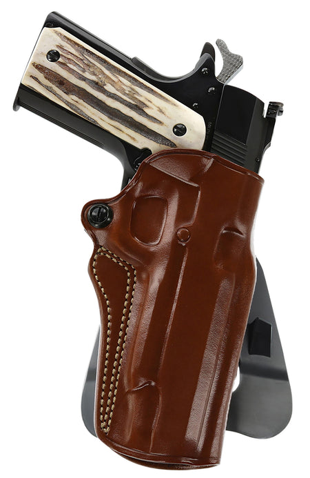 Galco SM2212R Speed Master 2.0 OWB Tan Leather Paddle/Belt Holster for 1911 5" Right Hand