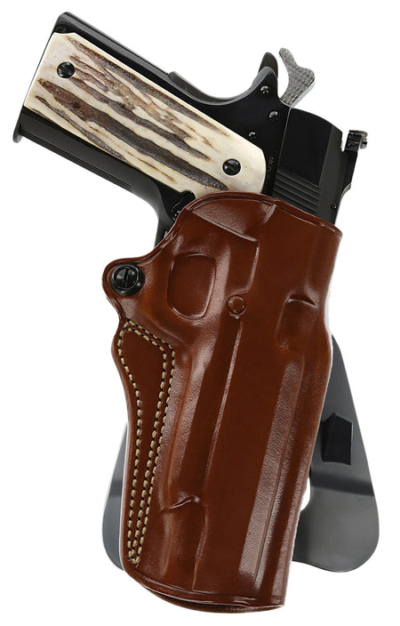 Galco SM2213R Speed Master 2.0 OWB Tan Leather Paddle/Belt Holster for 1911 5" Left Hand