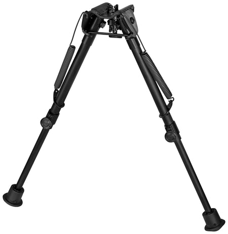 Harris Bipod 1A2-L2, Non-Swivel Sling Stud Mount, 9-13", Black Anodized, Self-Leveling Legs