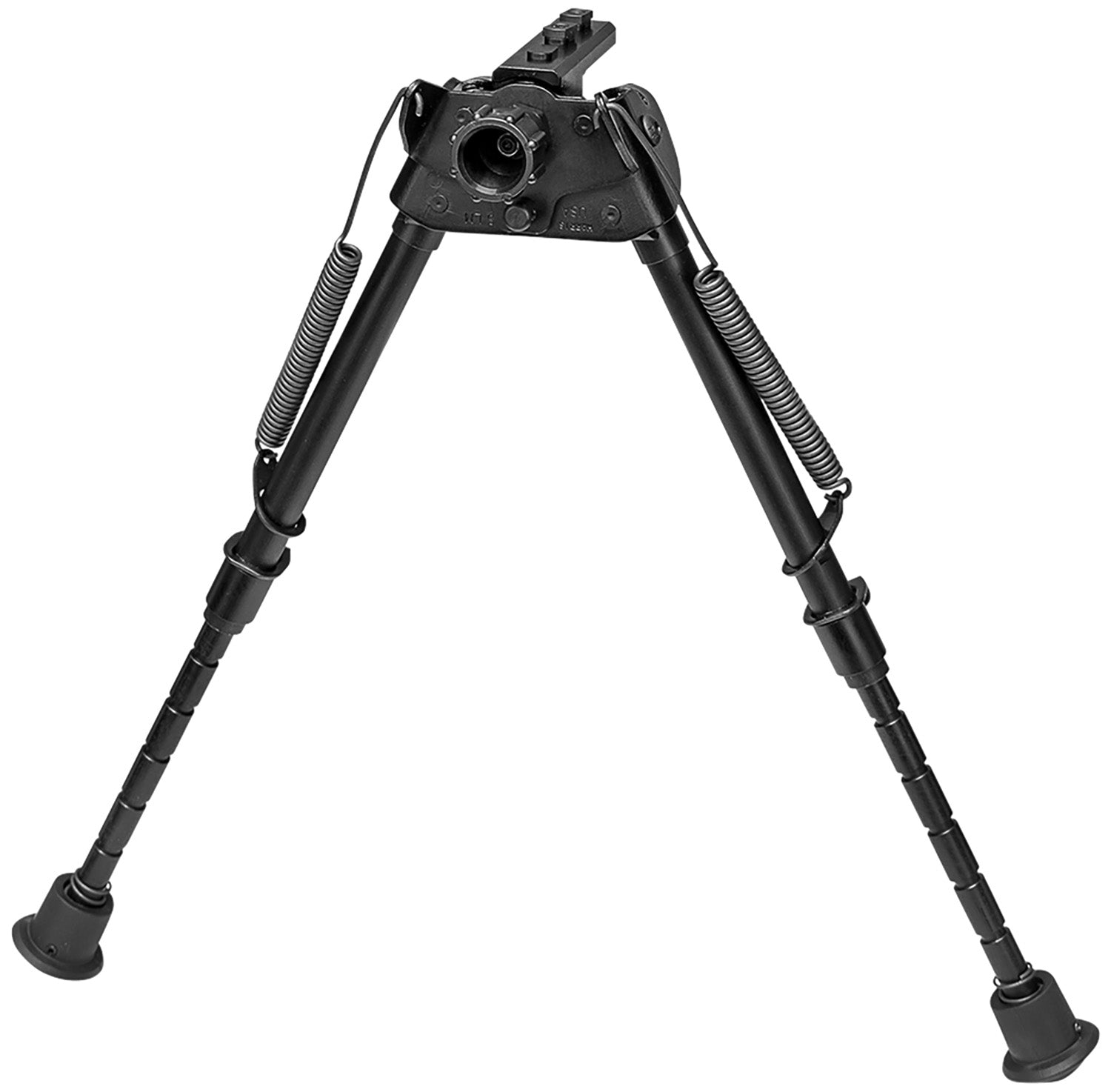 Harris Bipod S-LMM-LOK, M-LOK Rail, 9-13", Black Anodized, Notched Legs, Swivel Head