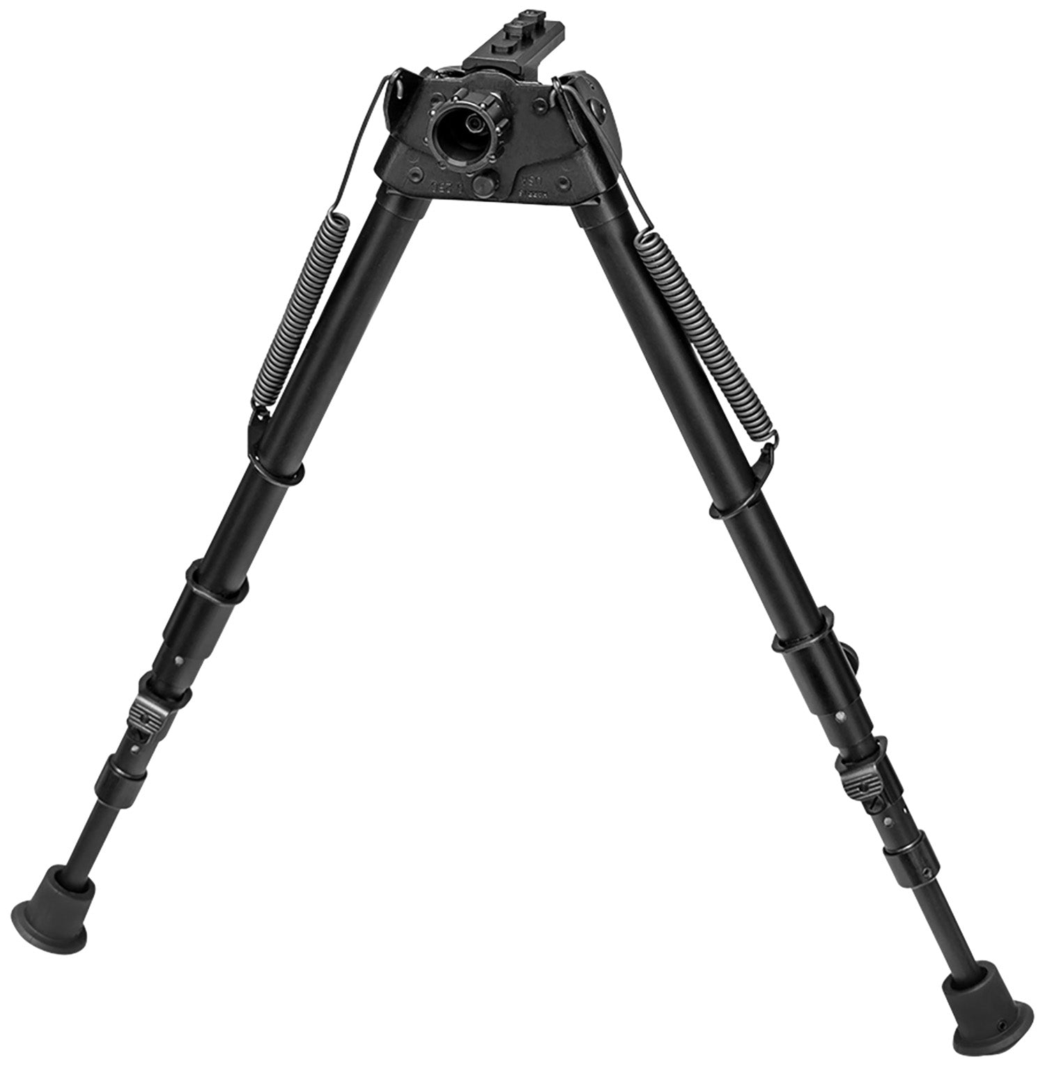 Harris Bipod S-25CM-LOK, M-LOK Rail Mount, 13.5-27", Black Steel/Aluminum, Built-In Sling Stud