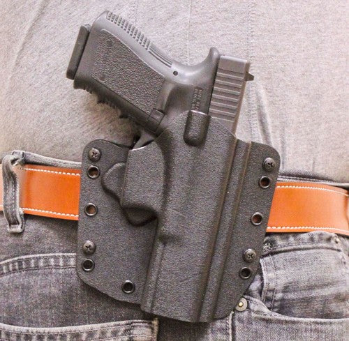 DeSantis SL Raptor Holster Black IWB/OWB RH Kydex Fits Glock 19 and 23