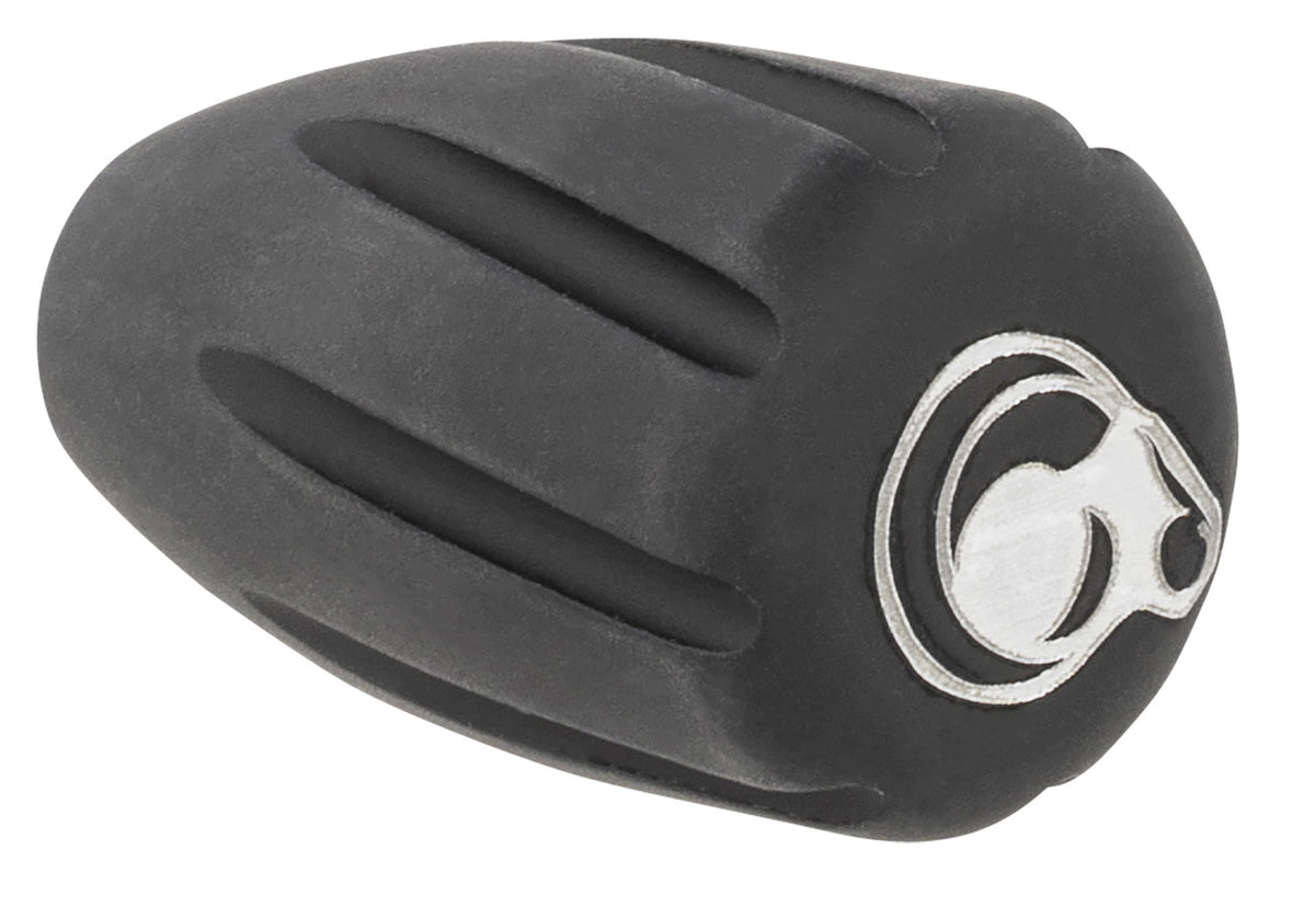 Christensen Arms Tactical Bolt Knob 8100001900 Black Hardcoat Anodized Aluminum w/ White Logo for Precision Rifles