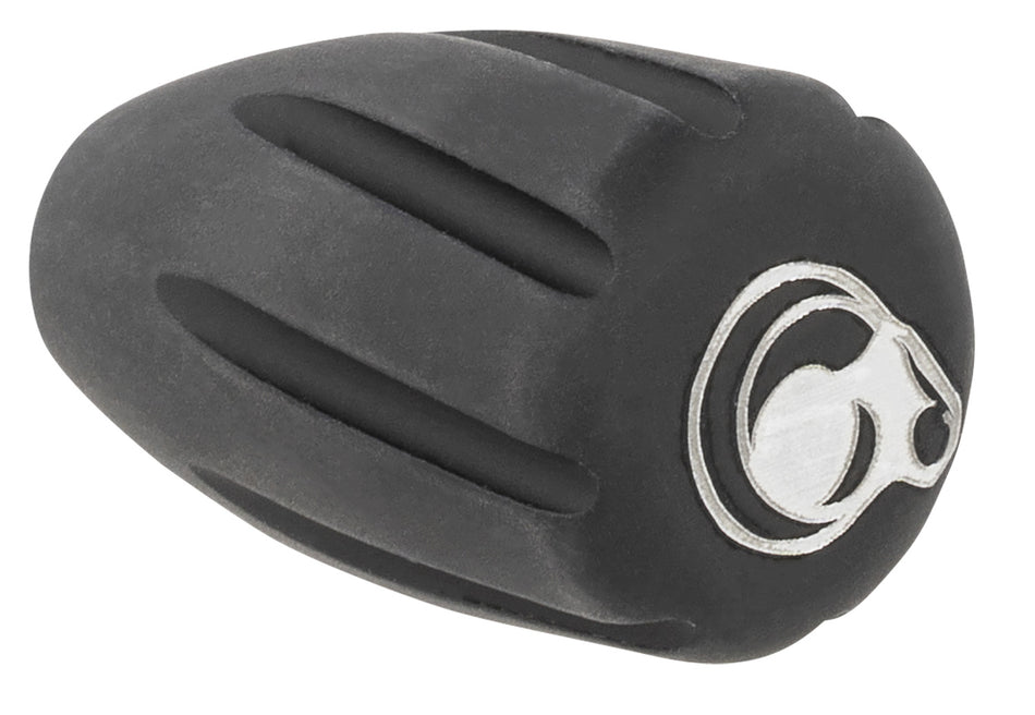 Christensen Arms Tactical Bolt Knob 8100001900 Black Hardcoat Anodized Aluminum w/ White Logo for Precision Rifles