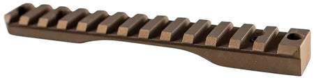 Christensen Arms 8100001204 Rem 700 Short Action One-Piece Scope Base 0 MOA Burnt Bronze