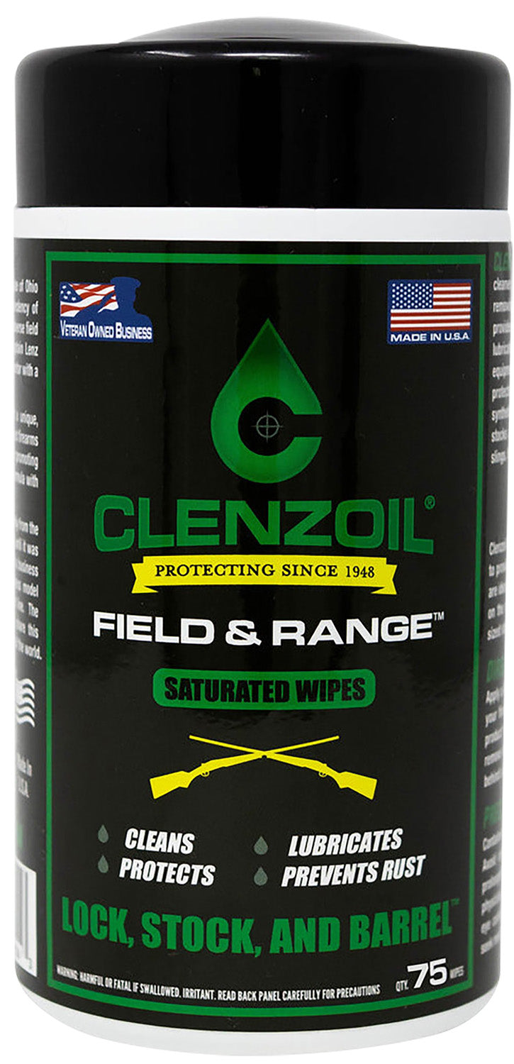 Clenzoil 2243 Field & Range Pre-Saturated Wipes 50 Per Container