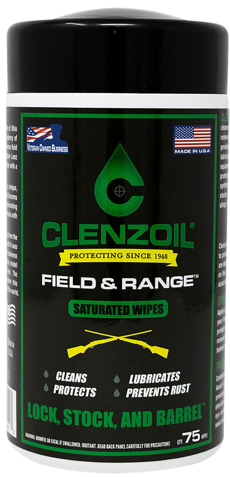 Clenzoil 2243 Field & Range Pre-Saturated Wipes 50 Per Container