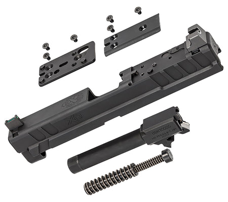 Springfield Armory XD4902 XD OSP 9mm Luger 4-Inch Black Steel Slide Assembly Optics Cut with Cover Plates
