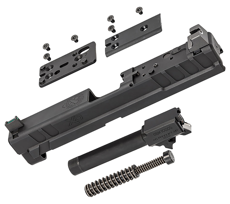 Springfield Armory XD4902 XD OSP 9mm Luger 4-Inch Black Steel Slide Assembly Optics Cut with Cover Plates