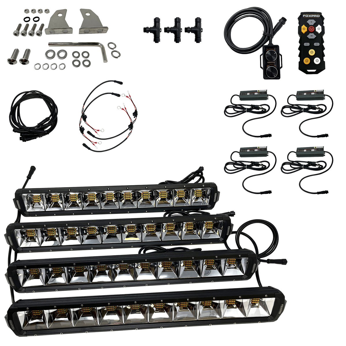 Foxpro MUDCT4KIT Mud Cutter Advanced Bowfishing Light Kit White/Amber/Mixed LED IP68