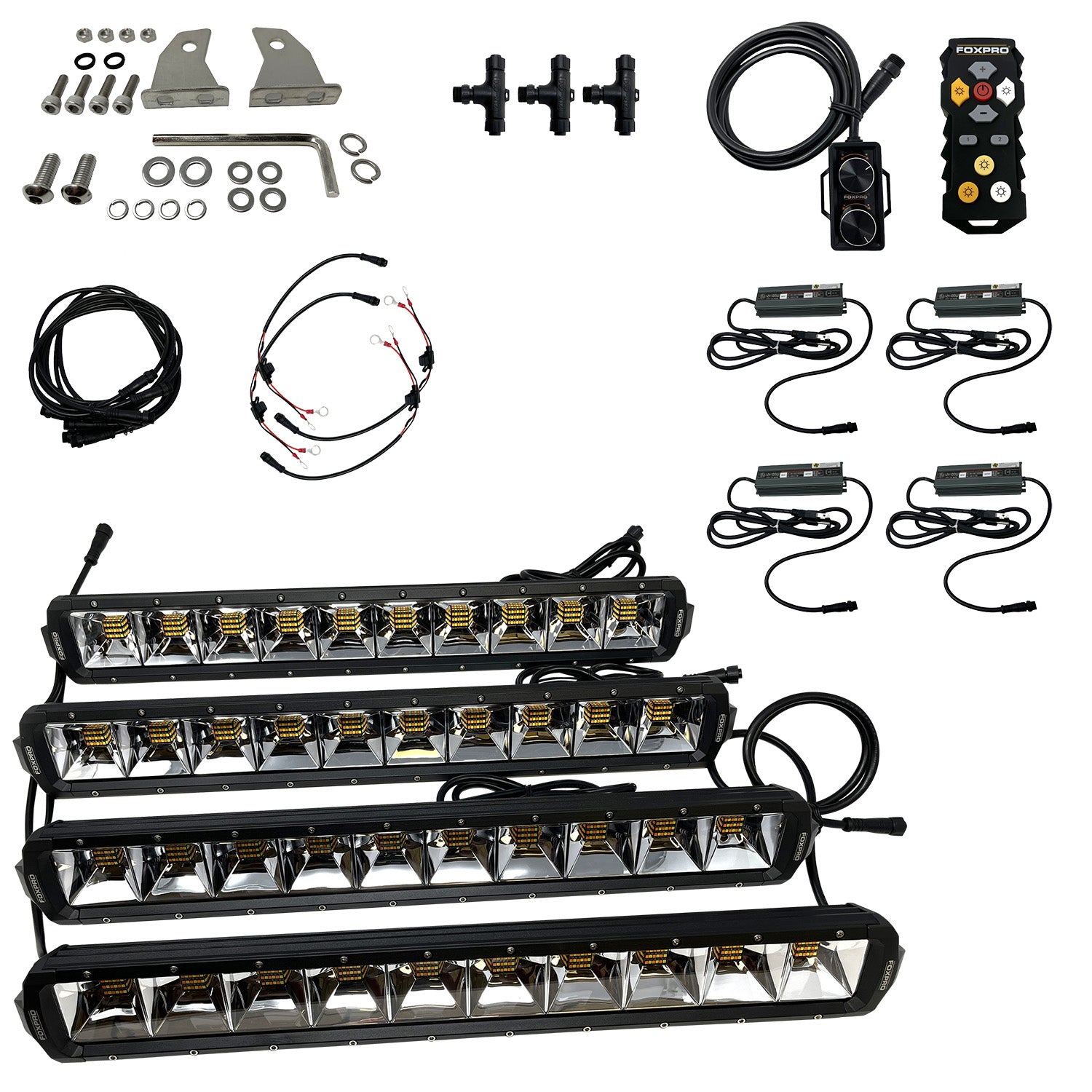 Foxpro MUDCT4KIT Mud Cutter Advanced Bowfishing Light Kit White/Amber/Mixed LED IP68