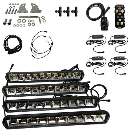 Foxpro MUDCT4KIT Mud Cutter Advanced Bowfishing Light Kit White/Amber/Mixed LED IP68