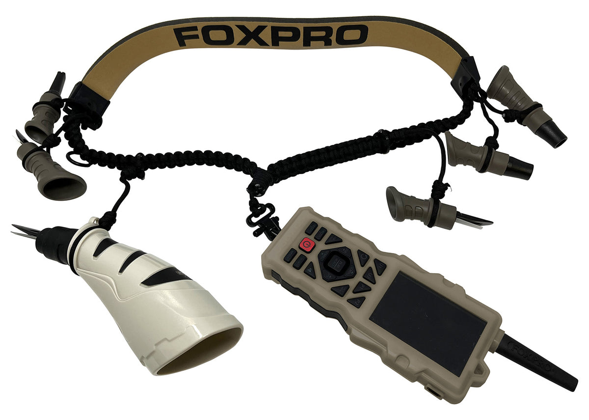 Foxpro FXD8 LAN XD8 Black Tan Paracord Hunting Lanyard Padded Neck Strap Remote Swivel