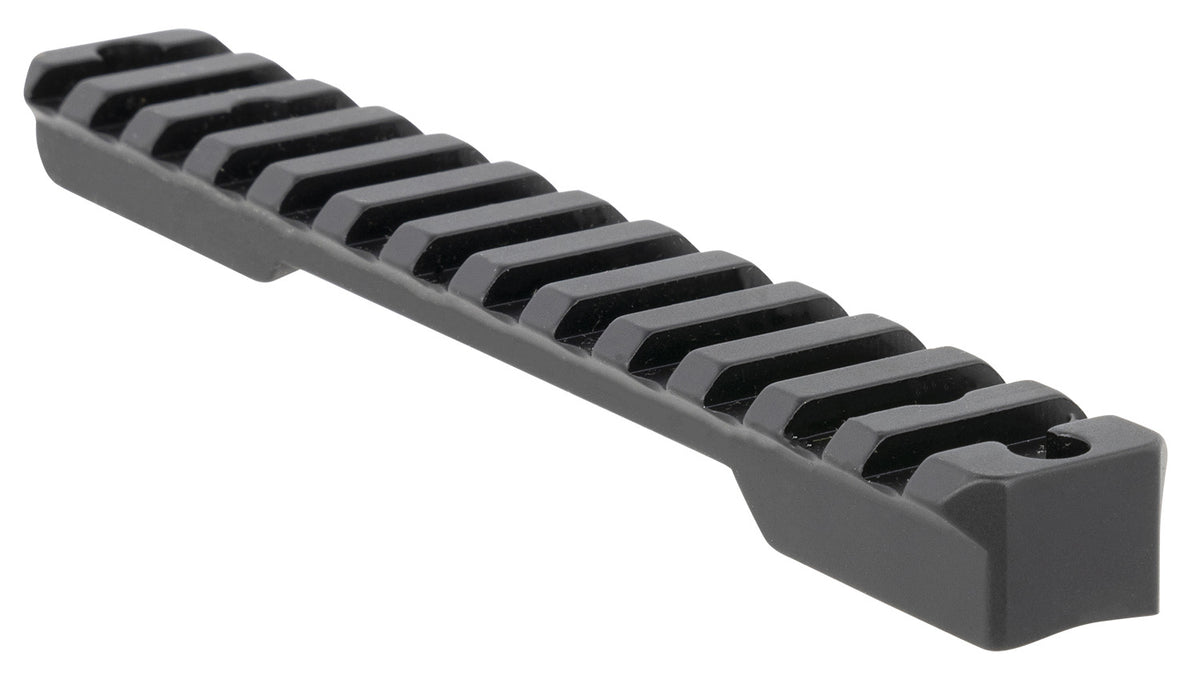 Talley PSM258779 Short Action Picatinny Rail Fierce Rivalry Black Anodized 20 MOA
