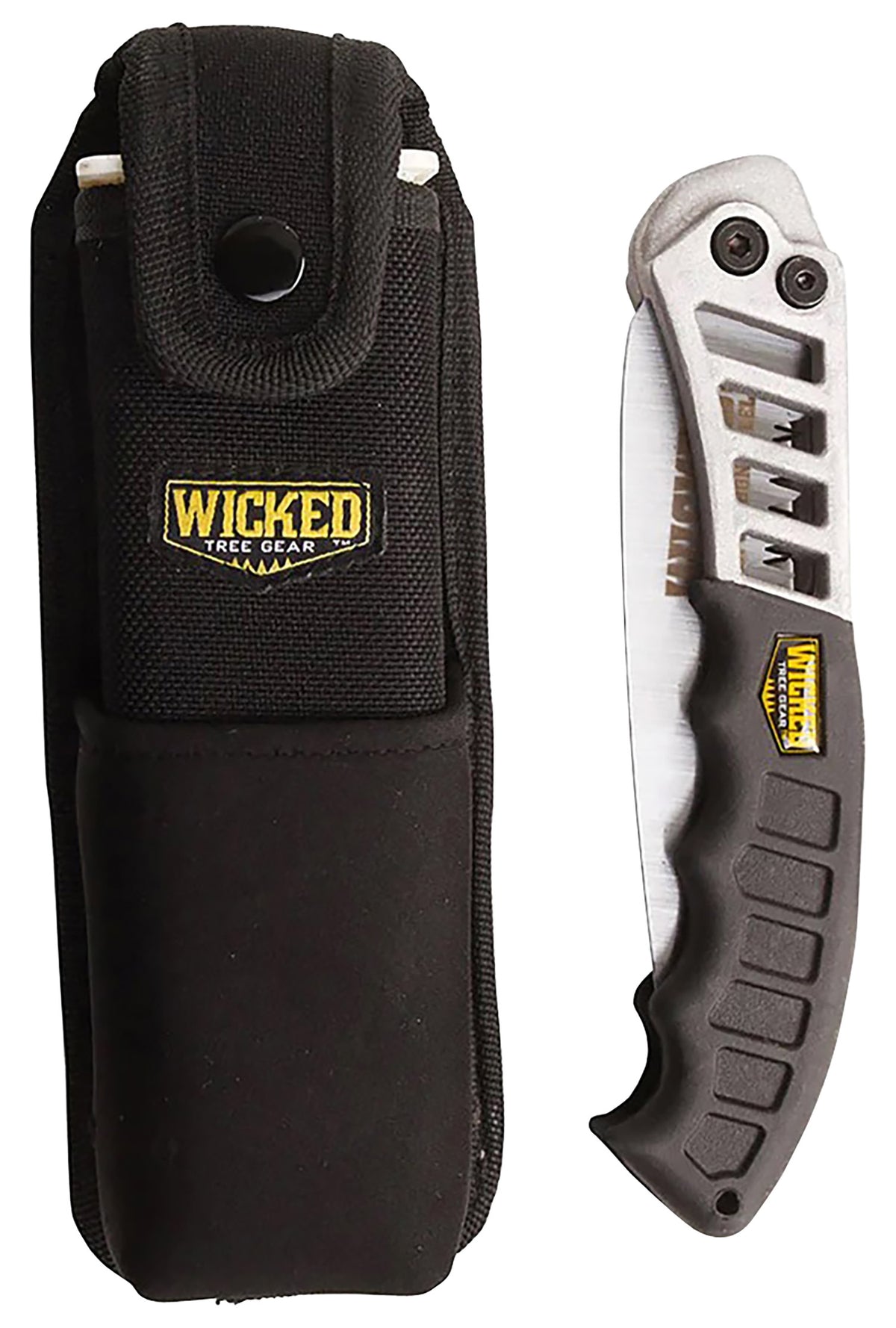 Wicked Tree Gear WTG003 7" Folding Saw Combo Pack High Carbon Steel Blade with Scabbard Included