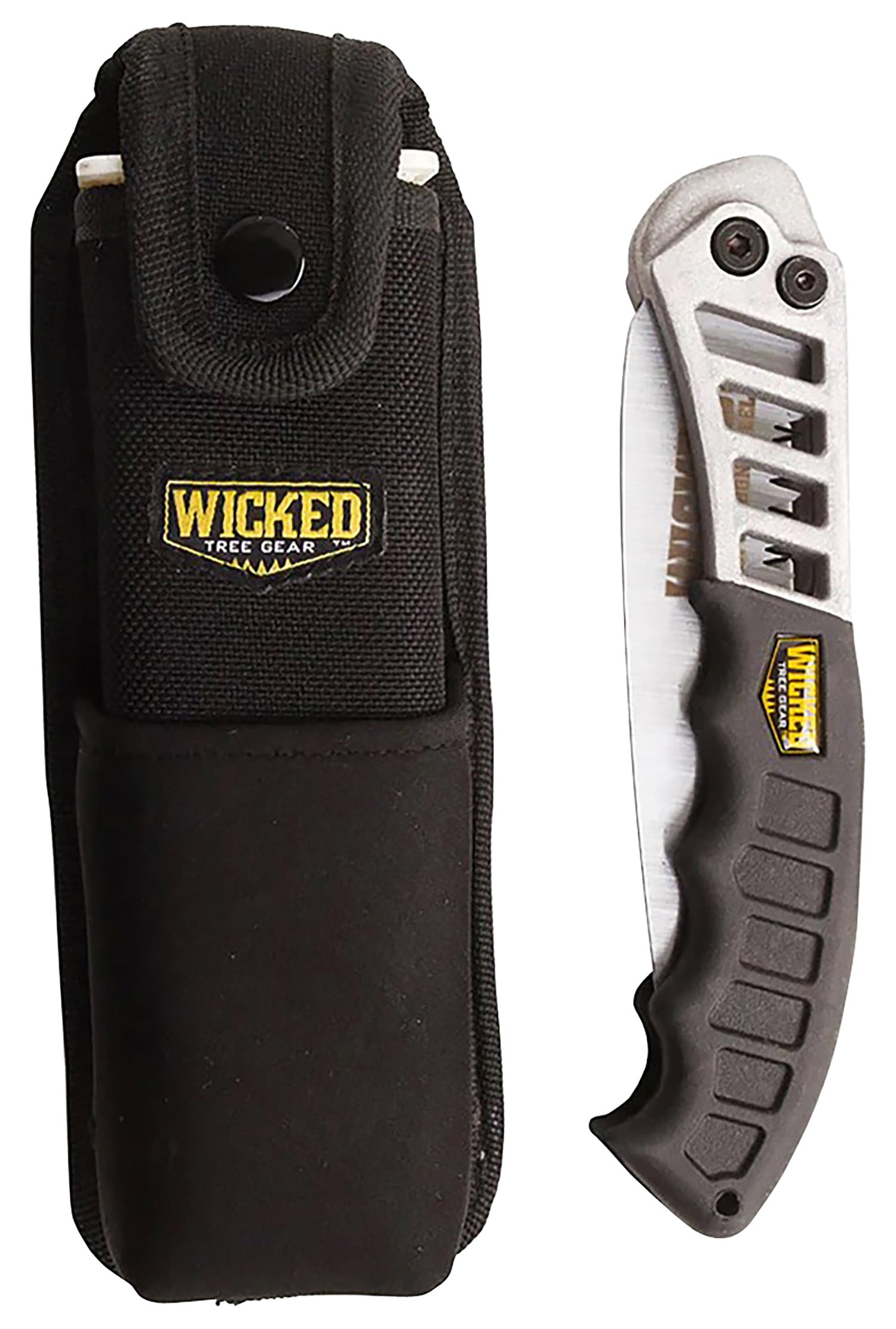 Wicked Tree Gear WTG003 7" Folding Saw Combo Pack High Carbon Steel Blade with Scabbard Included